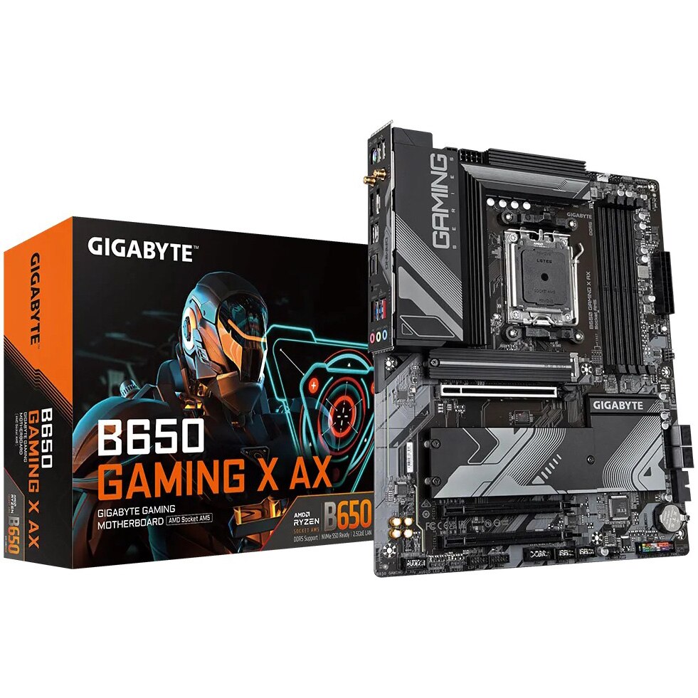 Placa de baza GIGABYTE B650 GAMING X AX, DDR5, Socket AM5, WI-FI