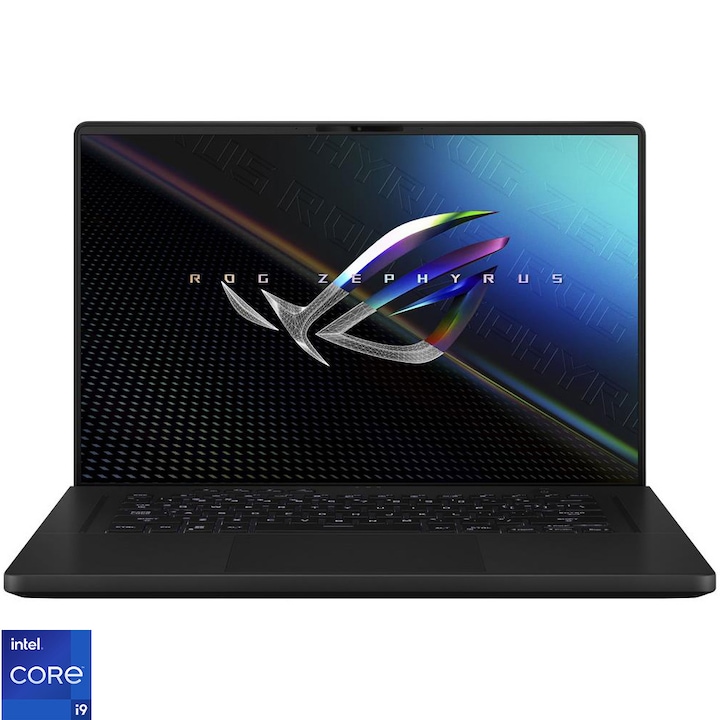 ASUS ROG Zephyrus M16 GU603ZX Gaming Laptop Intel® Core™ i9-12900H processzorral akár 5,00 GHz, 16 hüvelykes, WQXGA, 165 Hz, 32 GB, 2 TB SSD, NVIDIA® GeForce RTX™ 3080 GD 2W 16, No 1 GB Fekete