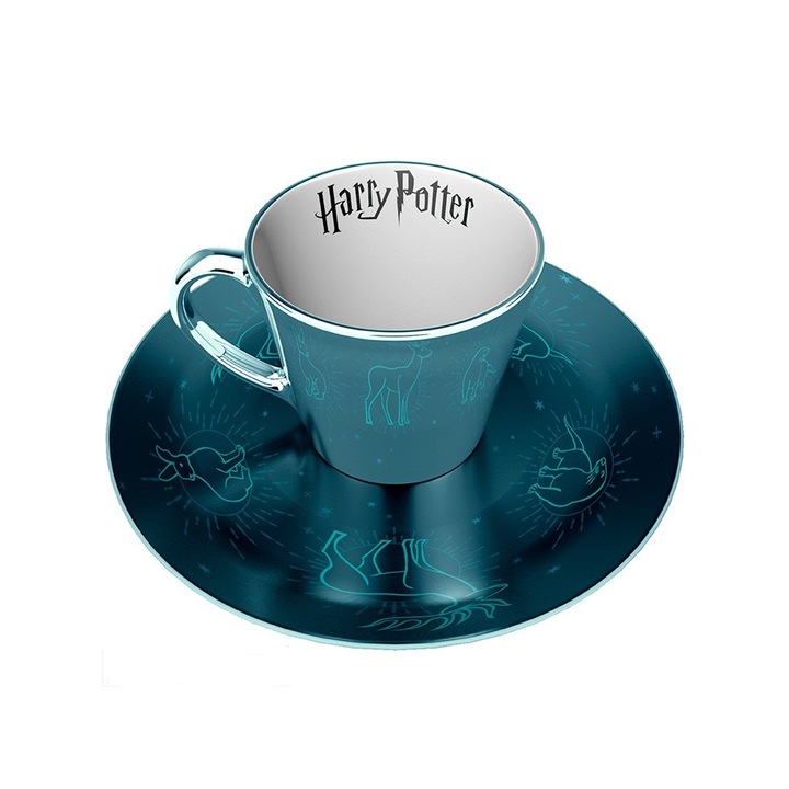 Комплект ABYSTYLE HARRY POTTER Mirror mug & plate set Patronus, Чаша, Подложка