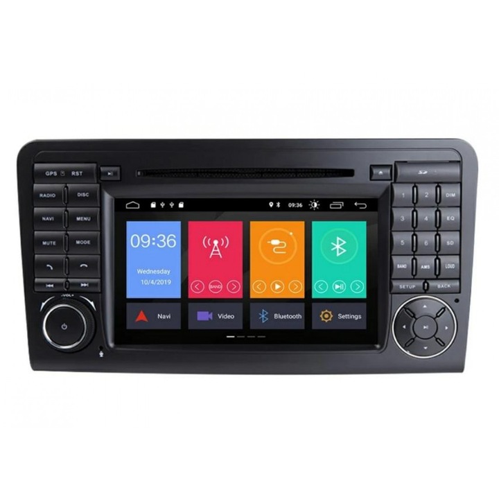 Multimedia navigatie, Pentru Mercedes W164/ GL + CD, Android, Negru