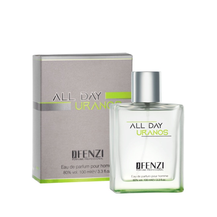 Férfi parfüm jFenzi, ALL DAY URANOS, 100 ml