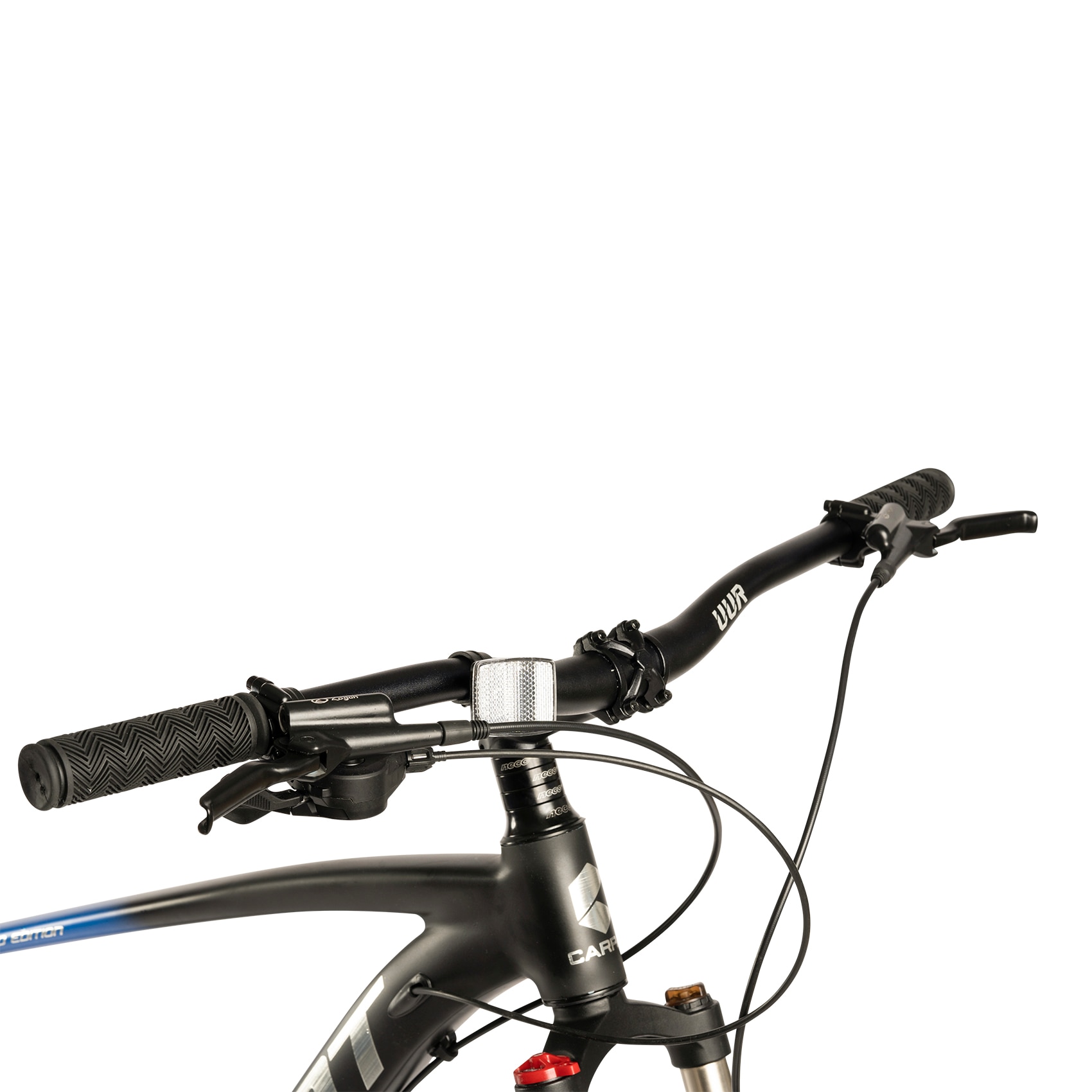 merge instant Maladroit Bicicleta MTB cu Roti de 29", echipare Shimano Deore, frane Hidraulice  Disc, furca reglabila/blocabila, 12 Viteze, cabluri integrate in cadru,  albastru/negru, Marime M, Mountain Bike Carpat Elite PRO Limited Edition cu  cadru