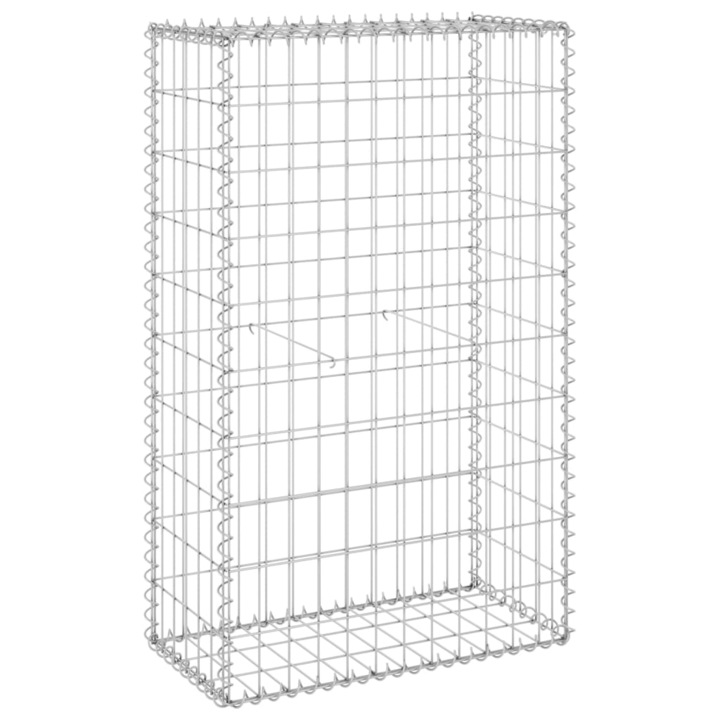vidaXL horganyzott acél gabion fal fedéllel 60 x 30 x 100 cm 6.35 kg