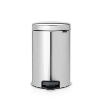 Cos de gunoi cu pedala Brabantia NewIcon, 12 L, Inox, Gri Cos de gunoi cu pedala Brabantia NewIcon, 12 L, Inox, Gri