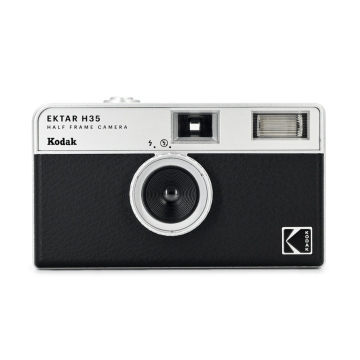 Филмов аналогов фотоапарат Kodak Ektar, H35 35mm half frame, многократна ползване, черен