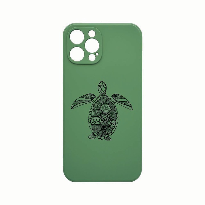 Силиконов калъф Unique за Apple iPhone 12 Pro Max, Turtle, защита на камерата, Beryl PGR 750