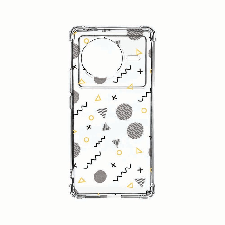 Силиконов калъф Unique за Vivo X80, Abstract, Anti Shock, AS 74