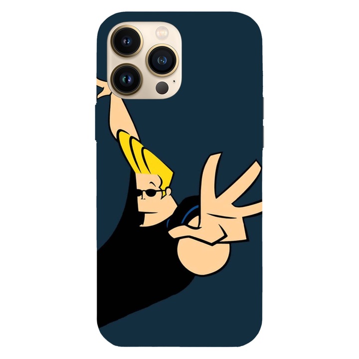 Husa compatibila cu Apple iPhone 14 Pro Max model Johnny Bravo Whoa, mama!, Silicon, TPU, Viceversa