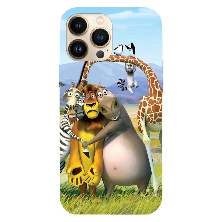 Husa compatibila cu Apple iPhone 13 model Madagascar in the wild, Silicon, TPU, Viceversa