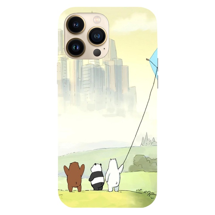 Husa compatibila cu Apple iPhone 14 Pro model The Three Bears kiting, Silicon, TPU, Viceversa