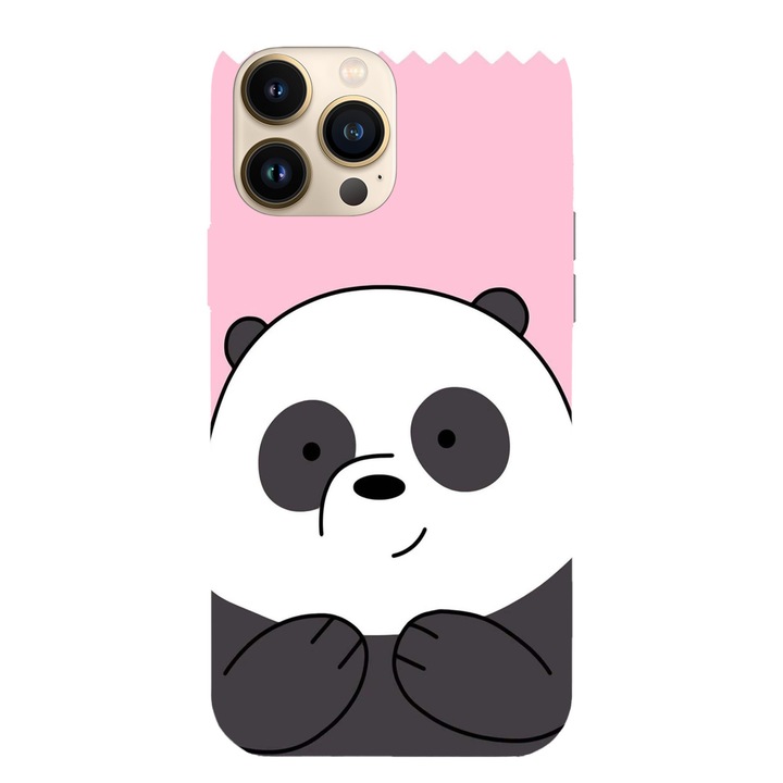 Husa compatibila cu Apple iPhone 13 model Sweet panda We Bare Bears, Silicon, TPU, Viceversa