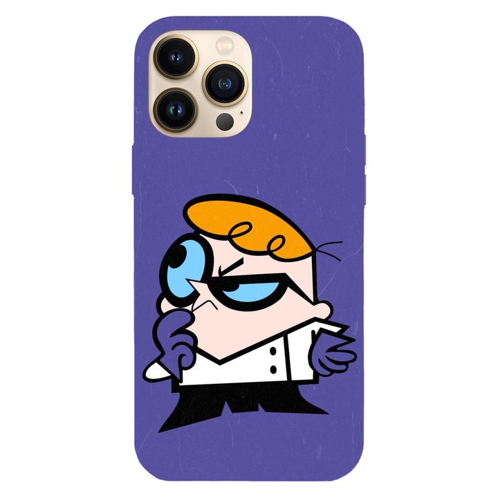 Husa compatibila cu Apple iPhone 14 Pro Max model Dexter Thinking, Silicon, TPU, Viceversa