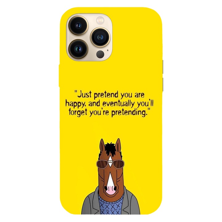 Husa compatibila cu Apple iPhone 13 model BoJack Horseman Quote, Silicon, TPU, Viceversa