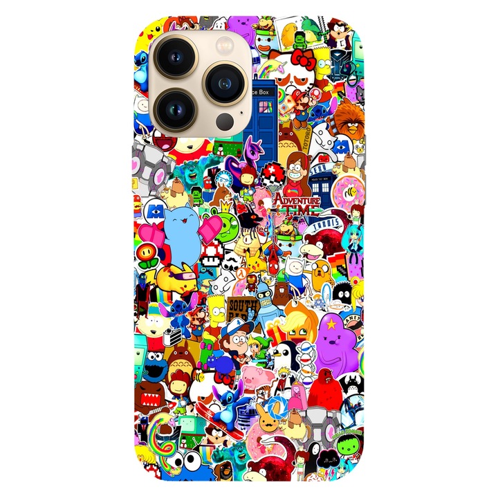 Husa compatibila cu Apple iPhone 13 Mini model Cartoons Universe, Silicon, TPU, Viceversa