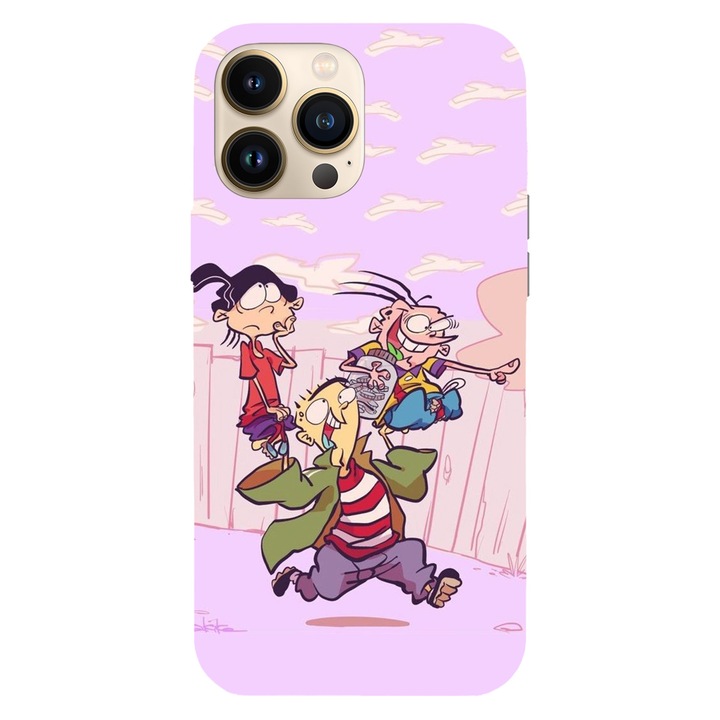 Калъф, съвместим с Apple iPhone 11 Pro модел Ed Edd и Eddy Adventures, силикон, TPU, обратно