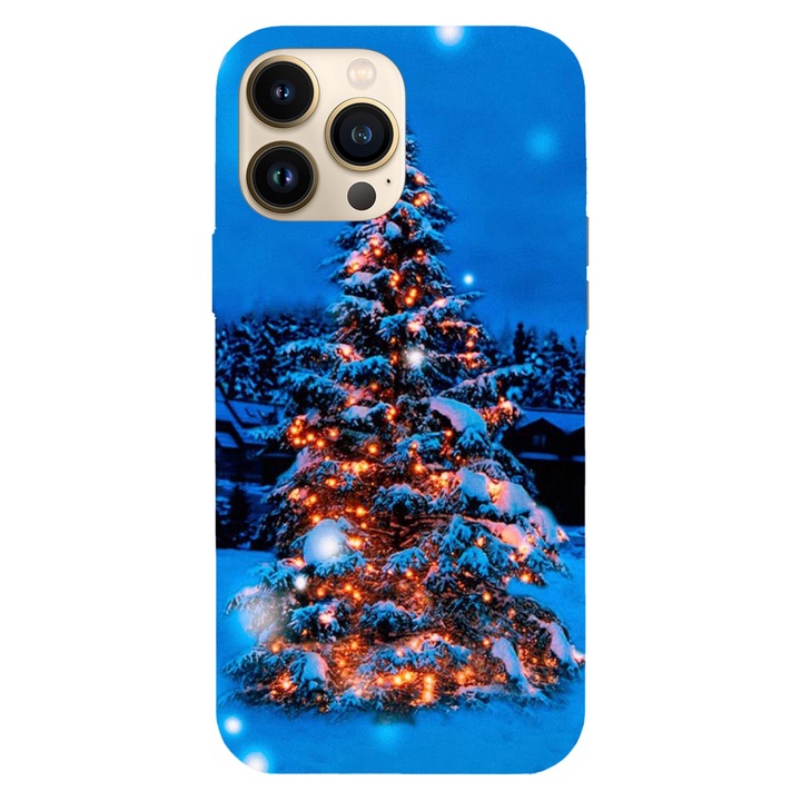 Karácsonyi tok Apple iPhone 14-hez, Christmas Tree modell , szilikon, TPU,Viceversa