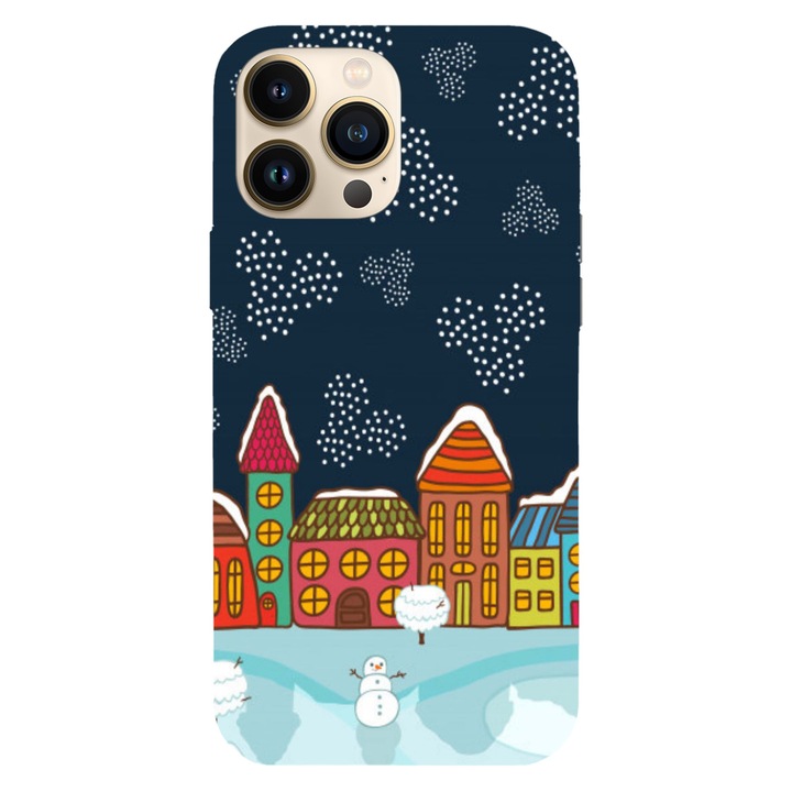 Husa Craciun compatibila cu Apple iPhone 11 Pro Max model Christmas night, Silicon, TPU, Viceversa