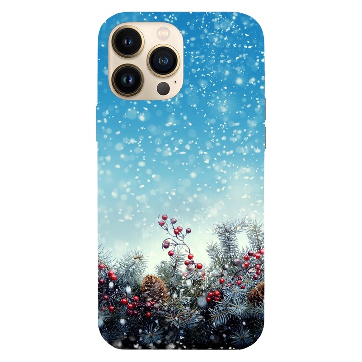Husa Craciun compatibila cu Apple iPhone 11 Pro Max model Christmas Card, Silicon, TPU, Viceversa