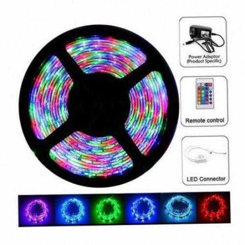 Kit Banda RGB LED 10 Metri 2x5 metri 1 culoare pe led 5050 cu ...