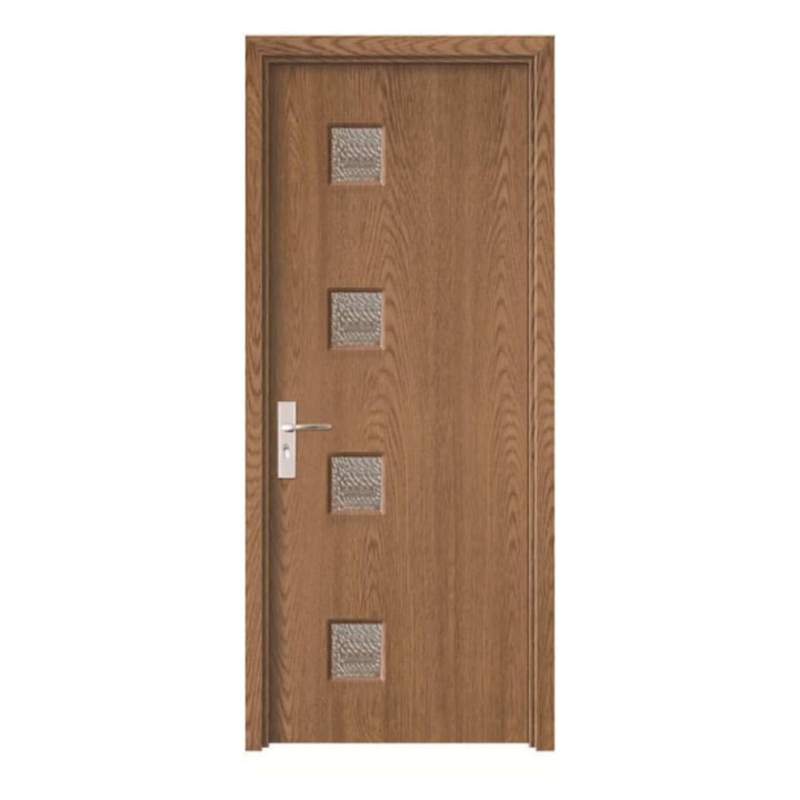 Интериорна дървена и мдф врата Super Door F16 - 78-Q - лява/дясна, панти и дръжка в комплекта