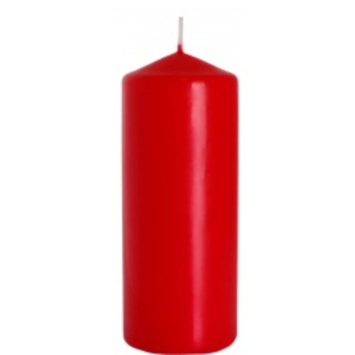 Обикновена свещ, Bispol, 15 см, червена