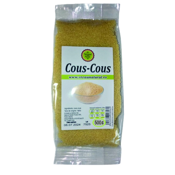 Cous-Cous 500gr, természetes magvak termék