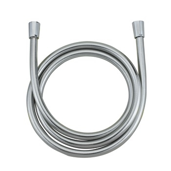 Furtun dus AQG Aquasilver, 1.75m, din PVC flexibil, racoduri conice cromate, culoare gri Furtun dus AQG Aquasilver, 1.75m, din PVC flexibil, racoduri conice cromate, culoare gri