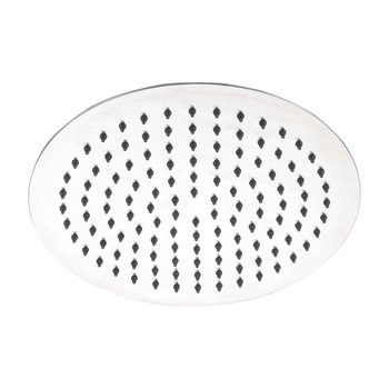 Canula sistem dus AQG Atlas Round, din inox, ultra subtire, diametru 30cm, ultra lucios, sistem anti calcar, orientare reglabila Canula sistem dus AQG Atlas Round, din inox, ultra subtire, diametru 30cm, ultra lucios, sistem anti calcar, orientare reglabila