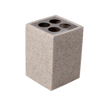 Suport periute dinti AQG Arena, din rasina, culoare bej Suport periute dinti AQG Arena, din rasina, culoare bej