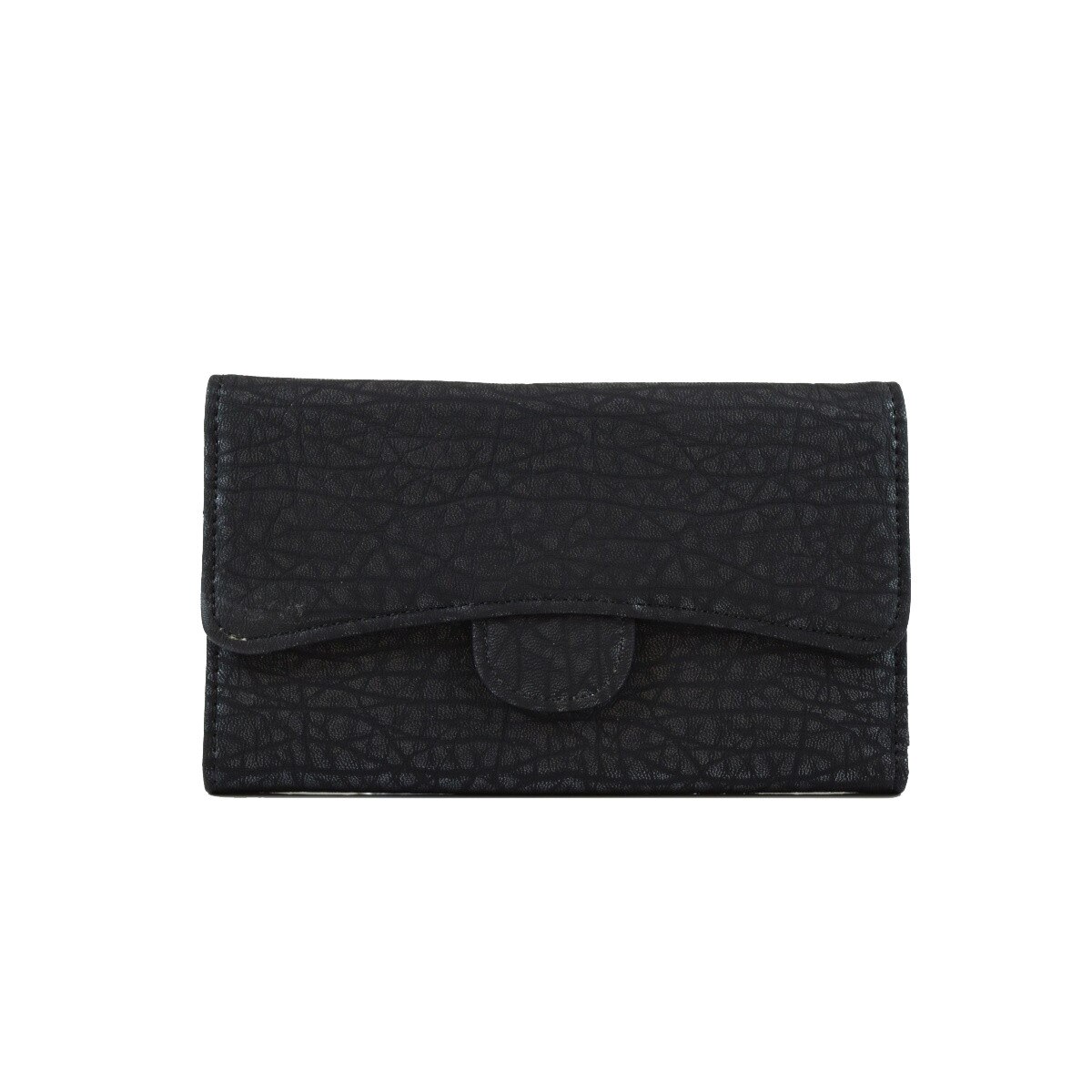 YIK FUNG Black Wallet  Leather pocket wallet, Black wallet, Wallet