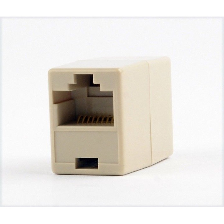 GEMBIRD RJ-45 CSATLAKOZÓ UTP kábelhez, Cat6, RJ-45 (M) x 2, műanyag, 1 db, "NCA-LC6-01"