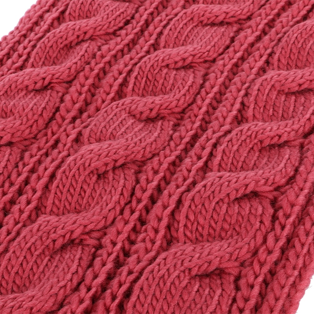 Fular circular unisex, tricotat, model infinit, B087-17 Roz - eMAG.ro