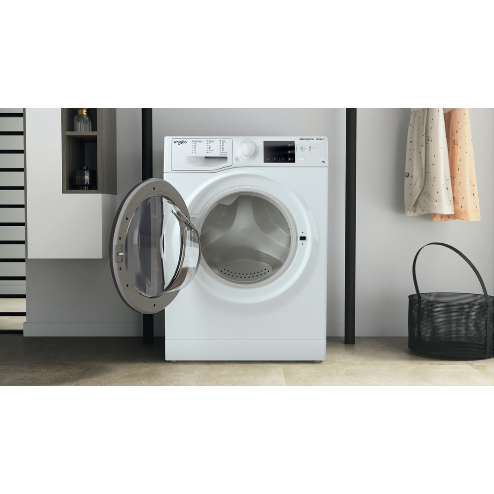 Whirlpool WRSB 7259 D EU Masina de spalat ingusta cu incarcare frontala, clasa energetica B, max. 1200 rpm, capacitate 7 kg