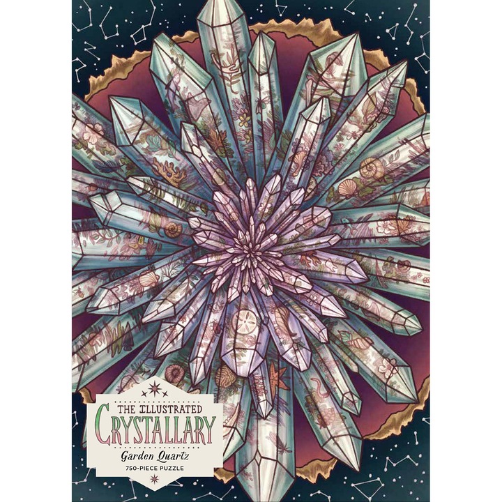 Puzzle 750 piese Crystallary, Garden Quartz, Carton