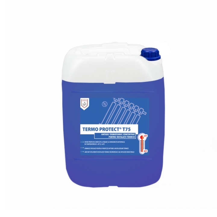Antigel concentrat pentru instalatii termice pentru -60 grade C, Termo Protect T75, 10 Kg