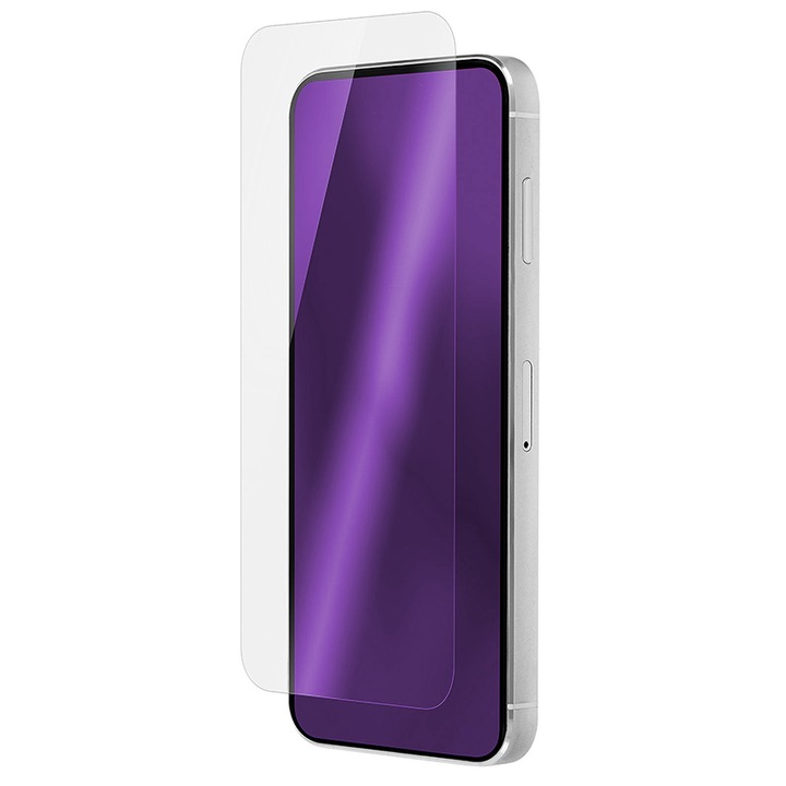 Tokbarát 2.5D üvegfólia, kompatibilis az Apple iPhone 13 / 13 Pro / 14 telefonnal, tiszta és védett kijelző, tartós és ellenálló, kiváló védelem, buborékmentes alkalmazás, biztonságos üveg, átlátszó