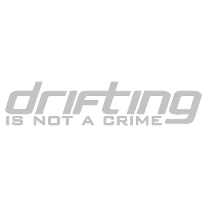 Sticker auto ''Drifting is not a crime'', alb