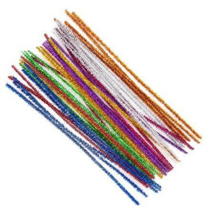 Тел, Шенилна, 40 бр/опаковка, Метална, 30 см