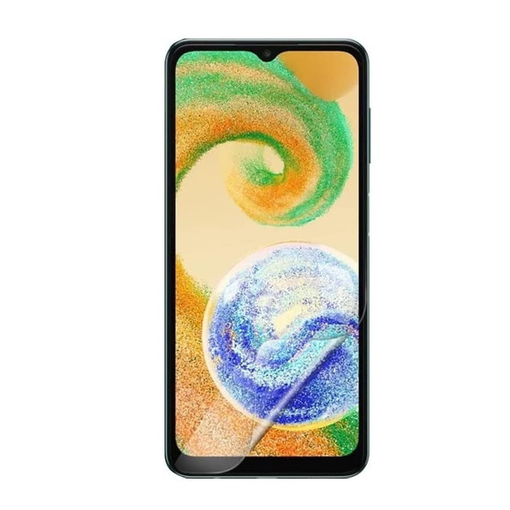 Set folii de protectie Mate, pentru Samsung Galaxy A04e, fata si spate, Anti amprenta, din silicon