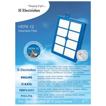 Filtru lavabil Electrolux Hepa 12 EFH12W pentru aspiratoare Philips si Electrolux Filtru lavabil Electrolux Hepa 12 EFH12W pentru aspiratoare Philips si Electrolux