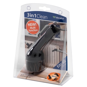 Perie aspirator 3 in 1 Menalux AC02, duza combinata pentru tapiterie, spatii inguste, mobilier Perie aspirator 3 in 1 Menalux AC02, duza combinata pentru tapiterie, spatii inguste, mobilier
