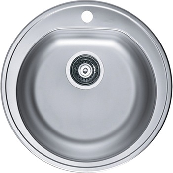 Chiuveta inox Alveus FORM 30 LEINEN,fi 510 mm, 185 mm adancime cuva, Rotunda, Inox Chiuveta inox Alveus FORM 30 LEINEN,fi 510 mm, 185 mm adancime cuva, Rotunda, Inox