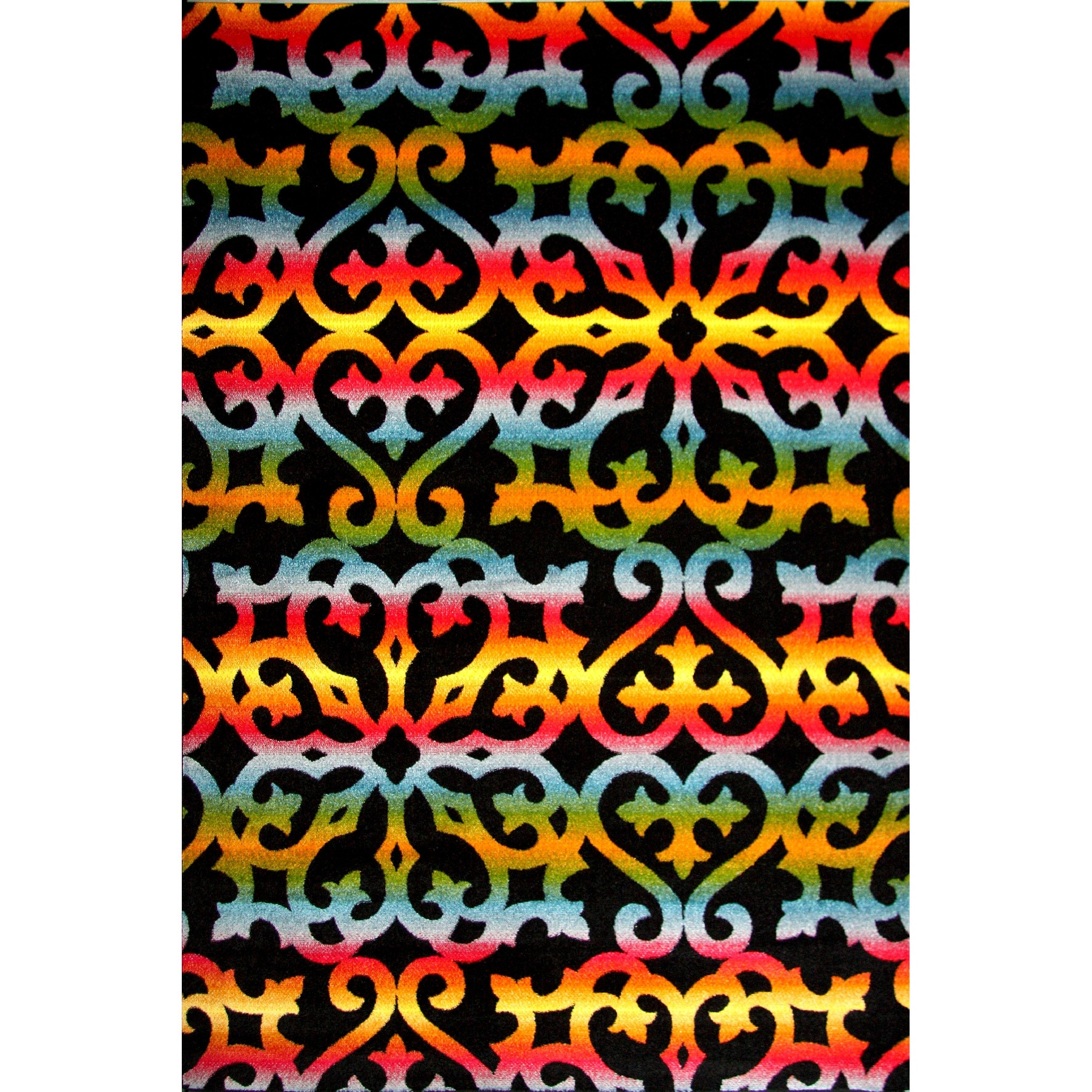 Covor Modern, Kolibri Baroque 11020, Negru, 200x300 cm, 2300 gr/mp