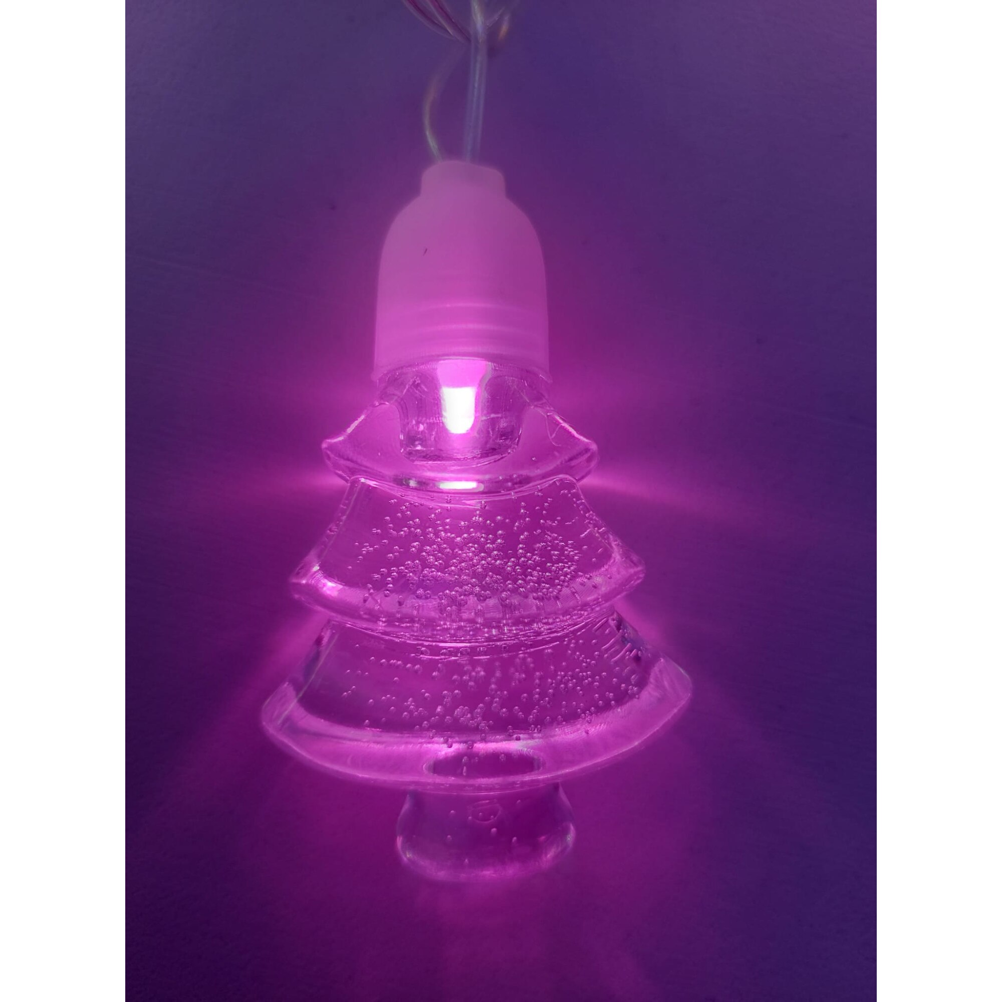 Линейна коледна инсталация, 2,7 м, с 10 светодиода тип Crystal Tree ...