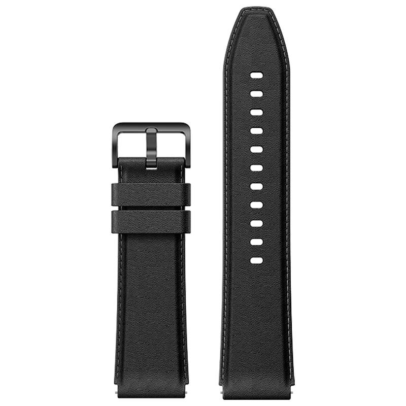 Kаишка Xiaomi за Mi Watch S1, Кожена, Черна - eMAG.bg