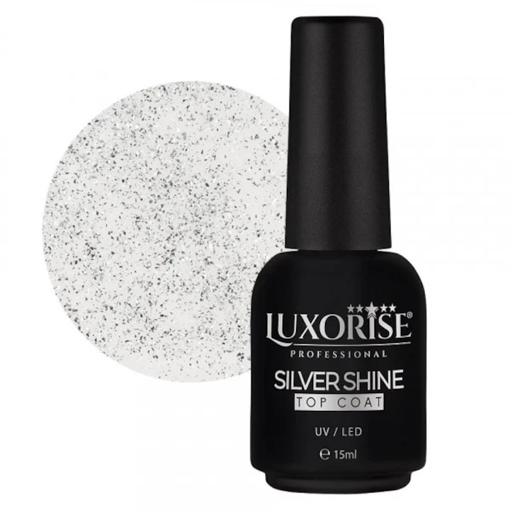 Топ лак Silver Shine LUXORISE, 15 мл