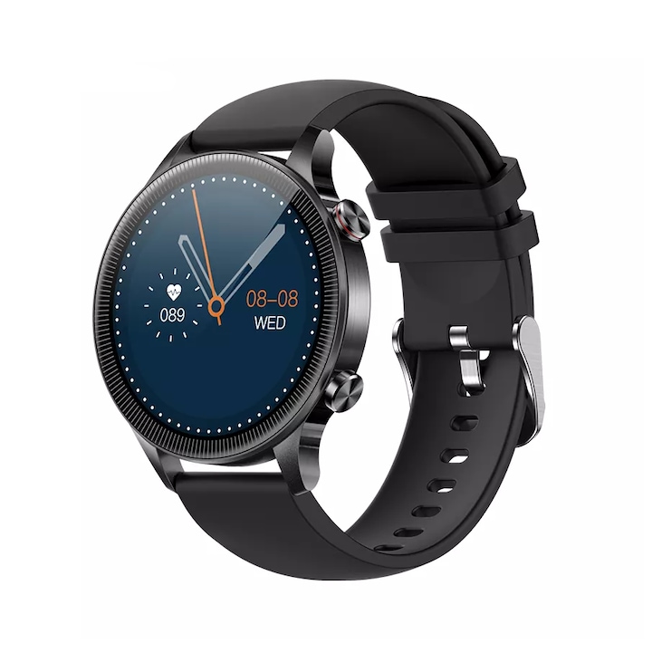 Smartwatch, Silicon/Aliaj, 240x240, 180mAh, Verde