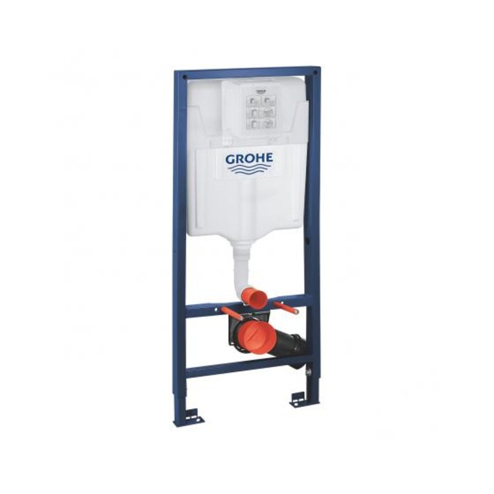 Pachet 2in1 cadru WC Rapid SL Grohe 38536001, incastrat, suport perete, otel