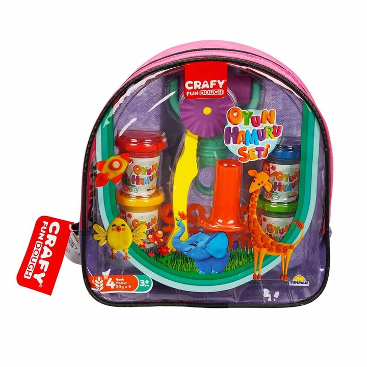 Set Crafy Dough - Rucsac cu 20 piese