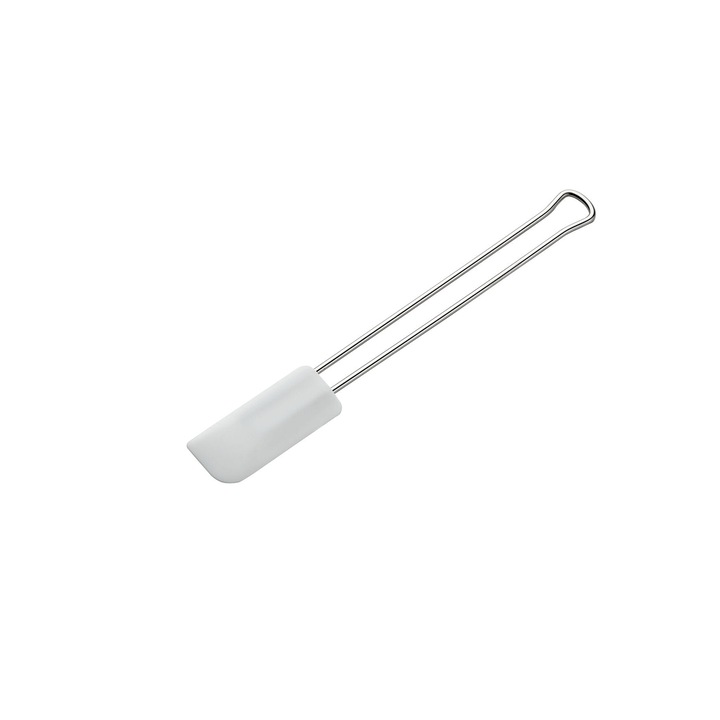 Spatula mica din silicon Kuchenprofi, 20 cm, alba